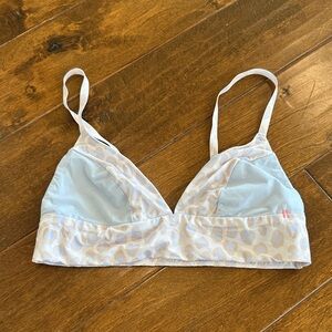 Stance Light Blue and Cream Bralette